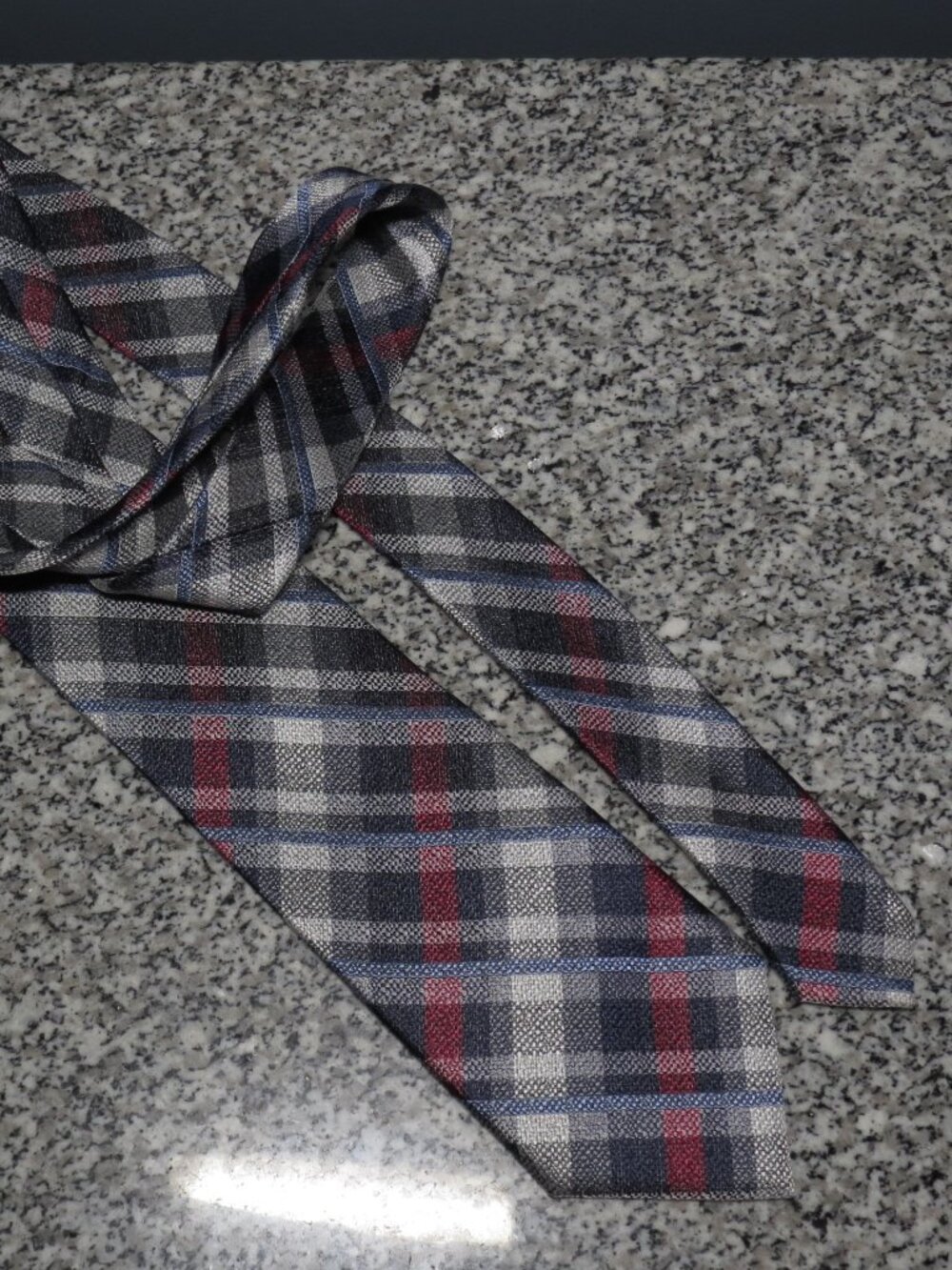 Bruno Marchesi 100% Silk Handmade Plaid Tie